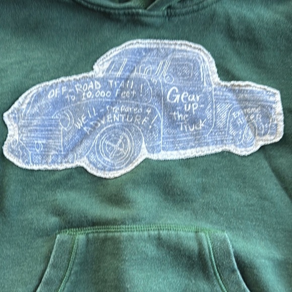Gymboree Green Sweatshirt with Car Design - Picture 3 of 3